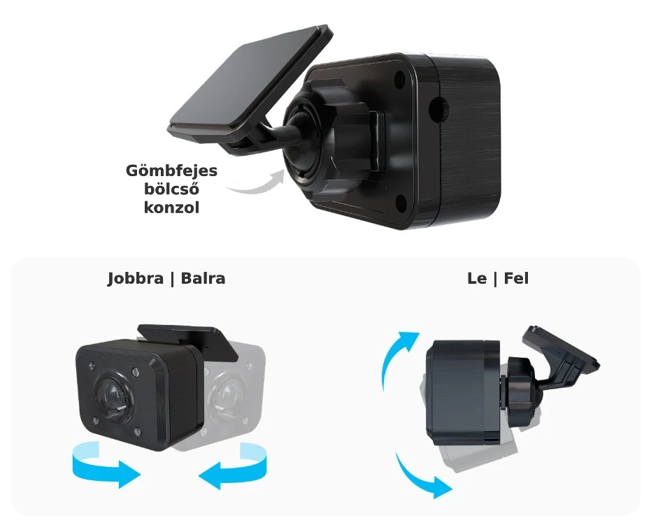 Vueroid S1 belső kamera állítható minden irányban